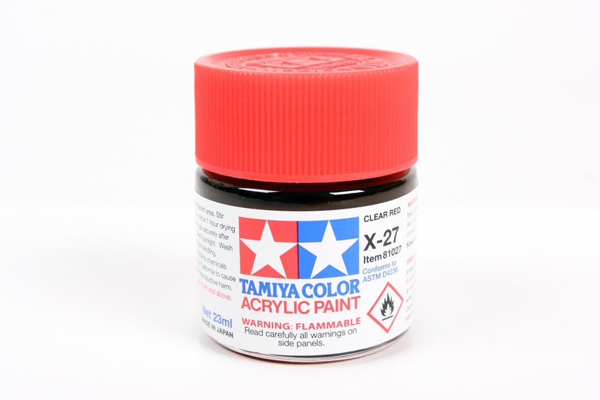 Acrylic X-27 Clear Red 23Ml Bottle
